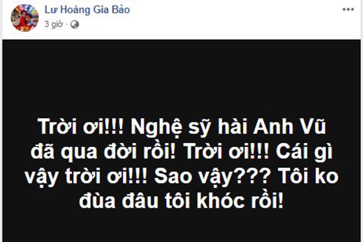 Sao Viet tiec thuong dien vien hai Anh Vu qua doi o tuoi 47-Hinh-8