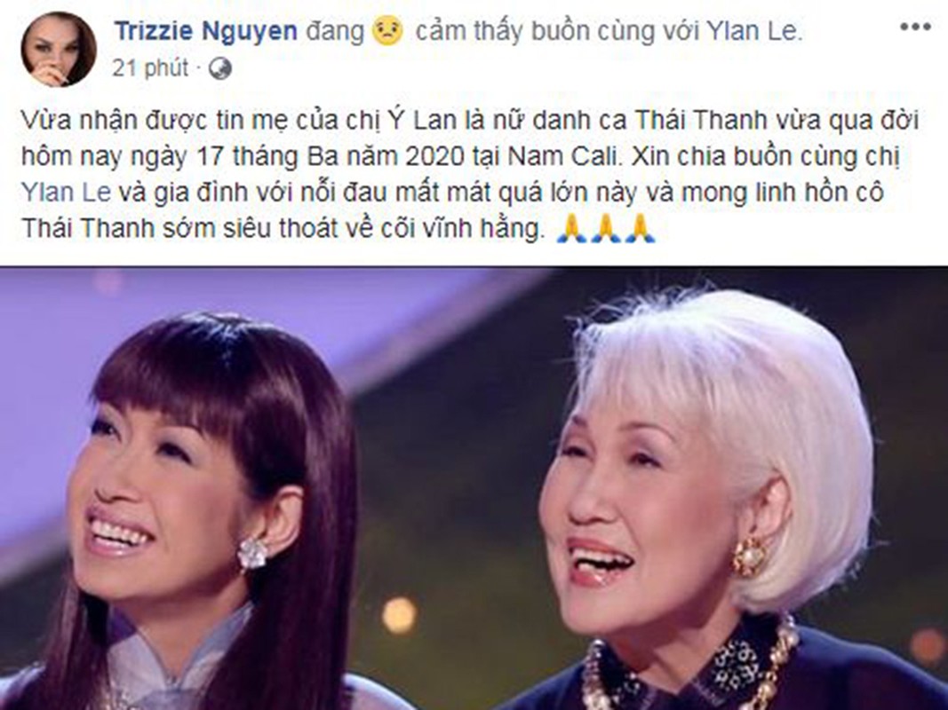 Tran Thanh va loat sao thuong tiec danh ca Thai Thanh qua doi-Hinh-5