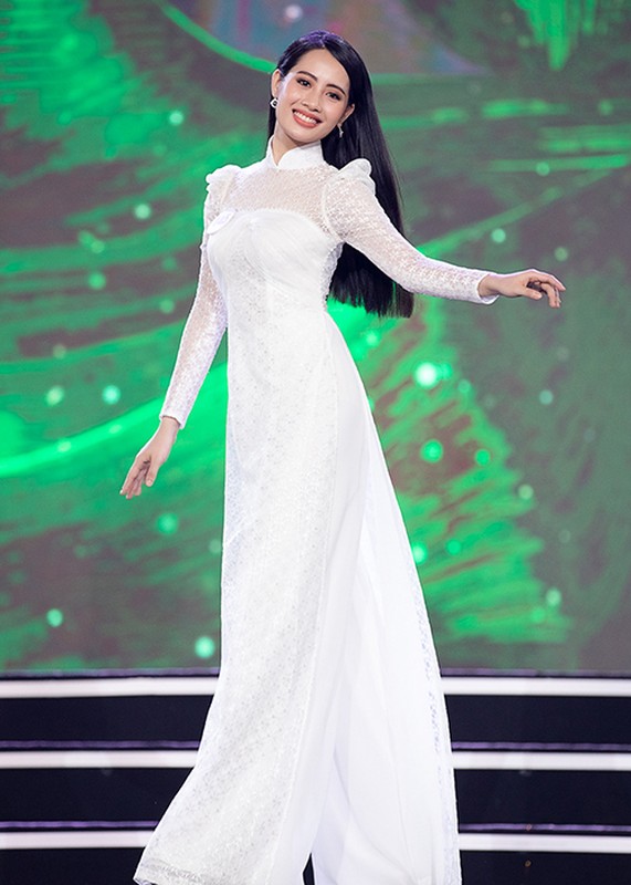 Ngam thi sinh Hoa hau Viet Nam 2020 trinh dien ao dai trong ban ket-Hinh-11