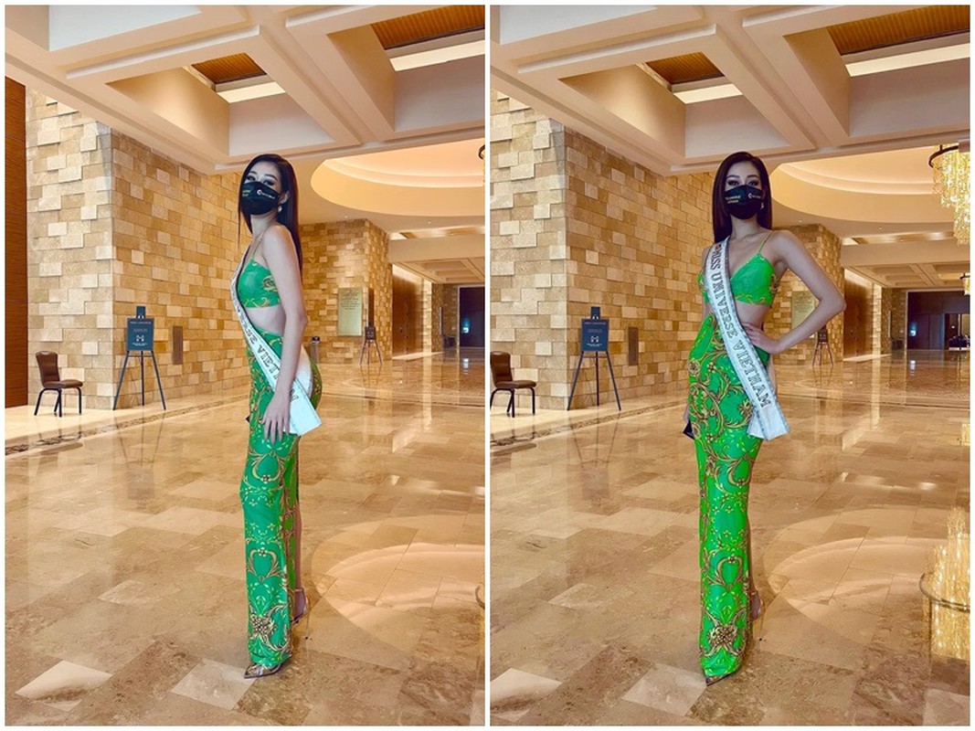 Hanh dong ghi diem cua Khanh Van voi ban cung phong o Miss Universe-Hinh-4