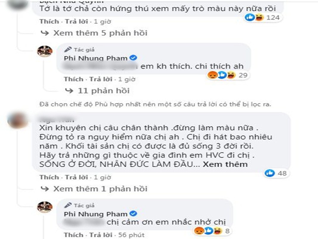 Bi che lam mau khi di tu thien giua on ao, Phi Nhung dap tra-Hinh-2