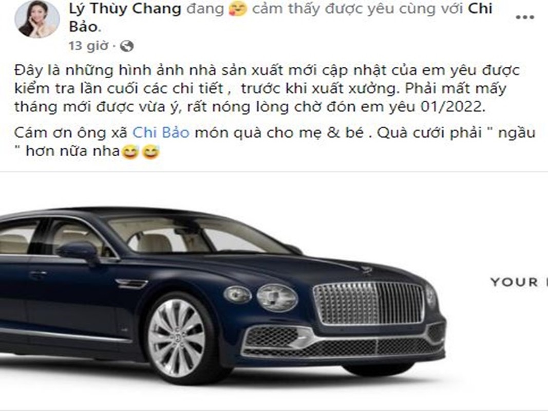 Chi Bao tang vo kem 16 tuoi xe hoi hon chuc ty