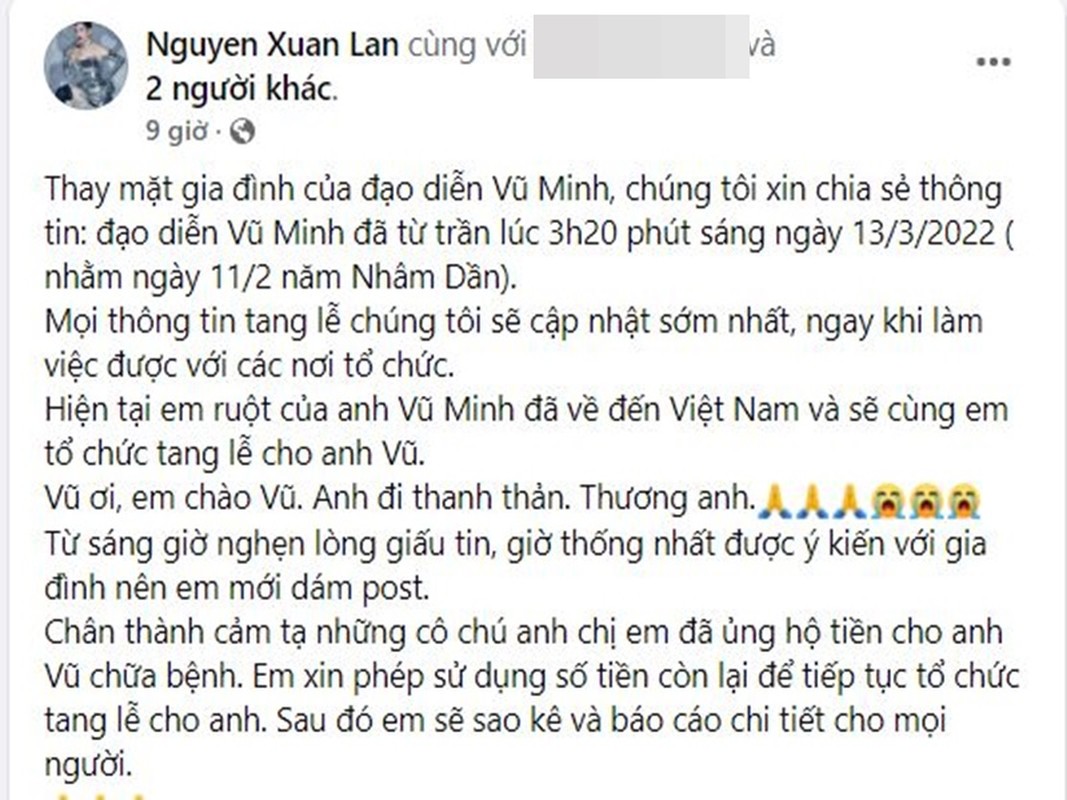 Nhieu nghe si tiec thuong dao dien Vu Minh qua doi-Hinh-2
