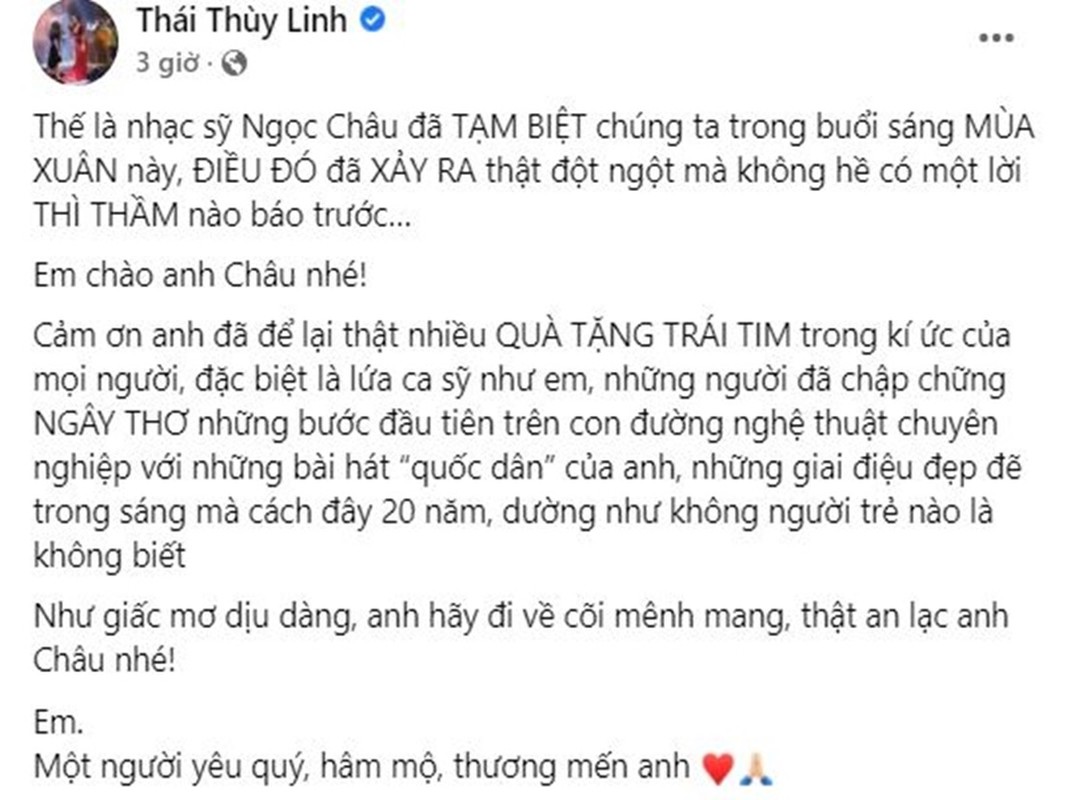 Nhac si Ngoc Chau ra di o tuoi 55: Thanh Lam, Hong Nhung... bang hoang-Hinh-4