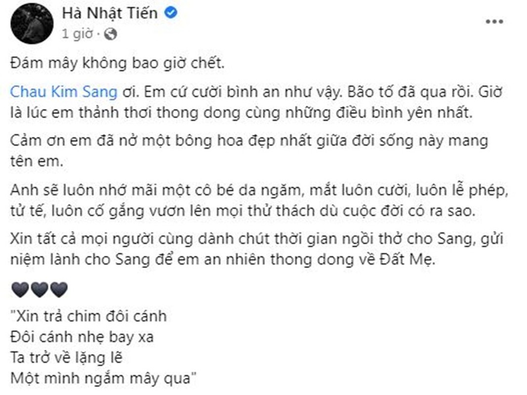 Huong Giang va loat sao tiec thuong nguoi mau Chau Kim Sang qua doi-Hinh-6
