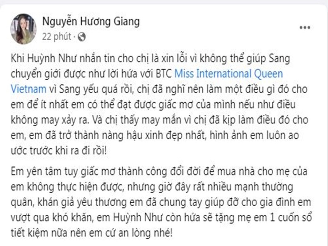 Huong Giang va loat sao tiec thuong nguoi mau Chau Kim Sang qua doi