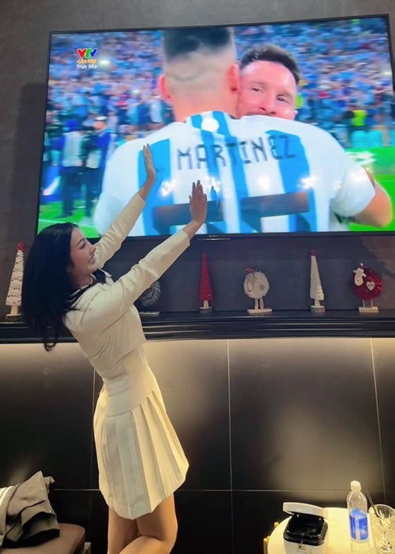 My Tam - Thuy Tien an mung khi Argentina vo dich World Cup 2022-Hinh-6