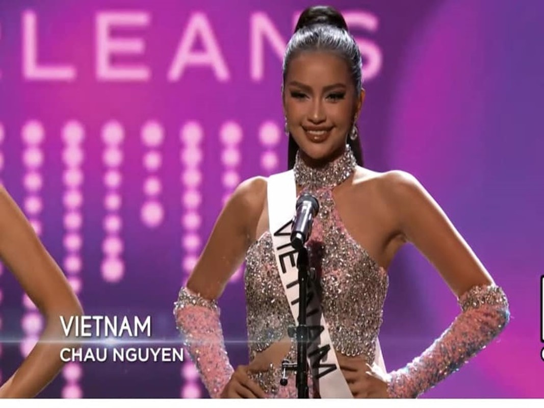 Ngoc Chau toa sang trong ban ket Miss Universe 2022
