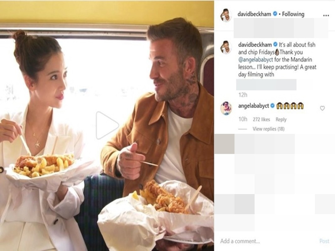 Angelababy va loat sao gay sot khi chung khung hinh voi David Beckham-Hinh-3