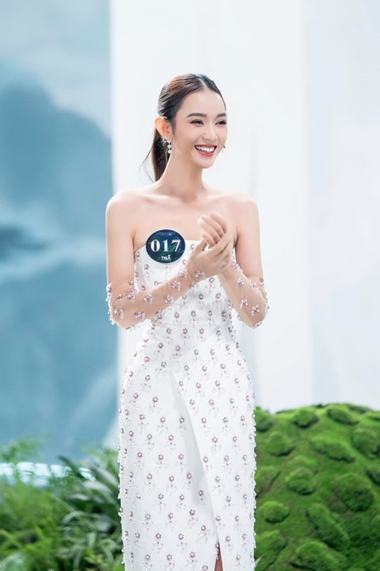 Nhan sac thi sinh Miss Earth Vietnam 2023 duoc Truong Ngoc Anh khen ngoi