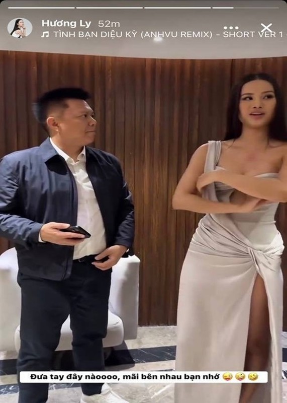 View - 	Hương Ly bức xúc tin đồn cặp kè Chủ tịch Miss Universe Vietnam