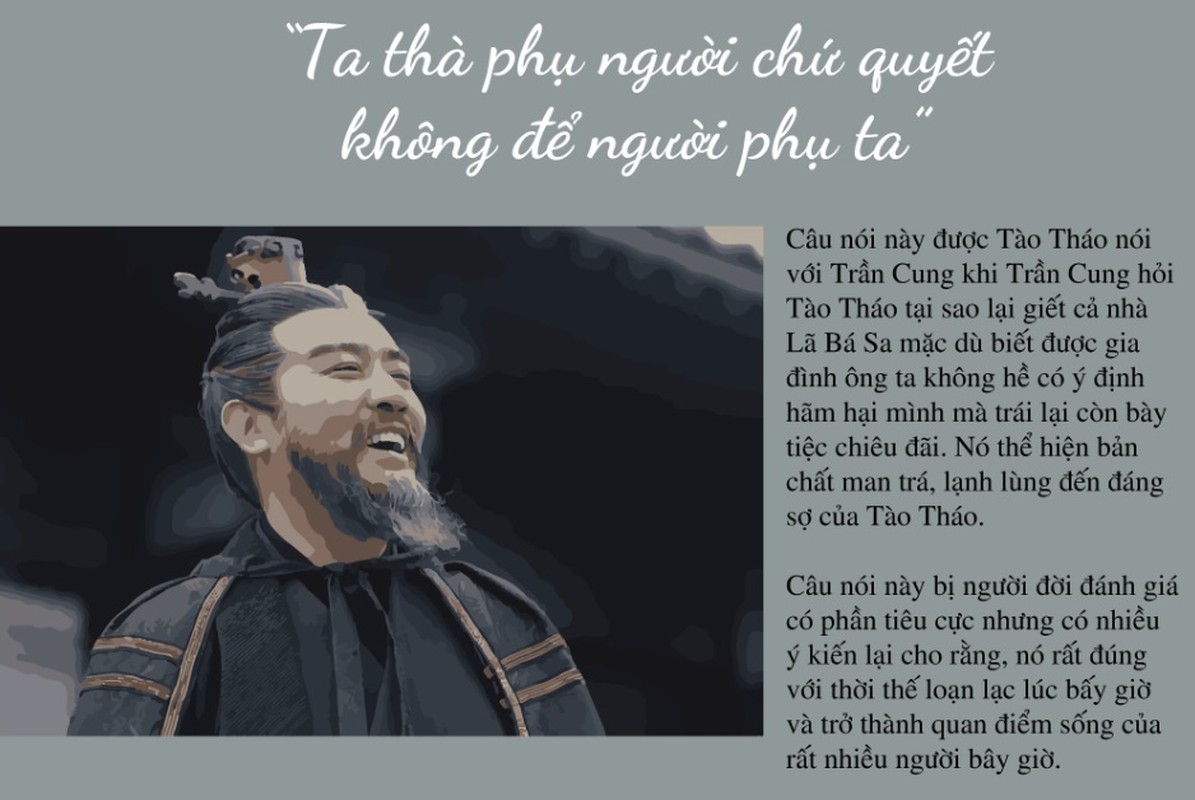 Nhung cau noi noi tieng gan lien voi Tao Thao, Luu Bi va Gia Cat Luong