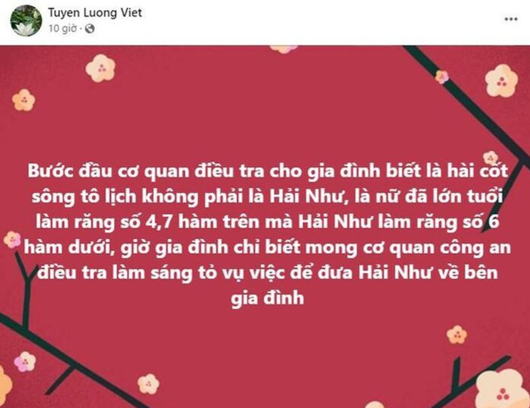 Vu Hai Nhu mat tich: Nguoi cha noi ve thi the tren song To Lich-Hinh-3