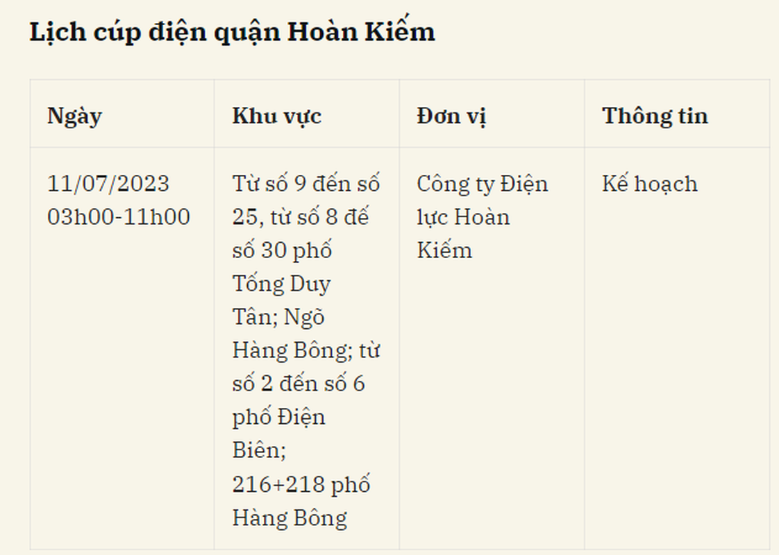 Lich cup dien Ha Noi ngay 11/7/2023: Mot so khu vuc noi thanh mat dien-Hinh-2