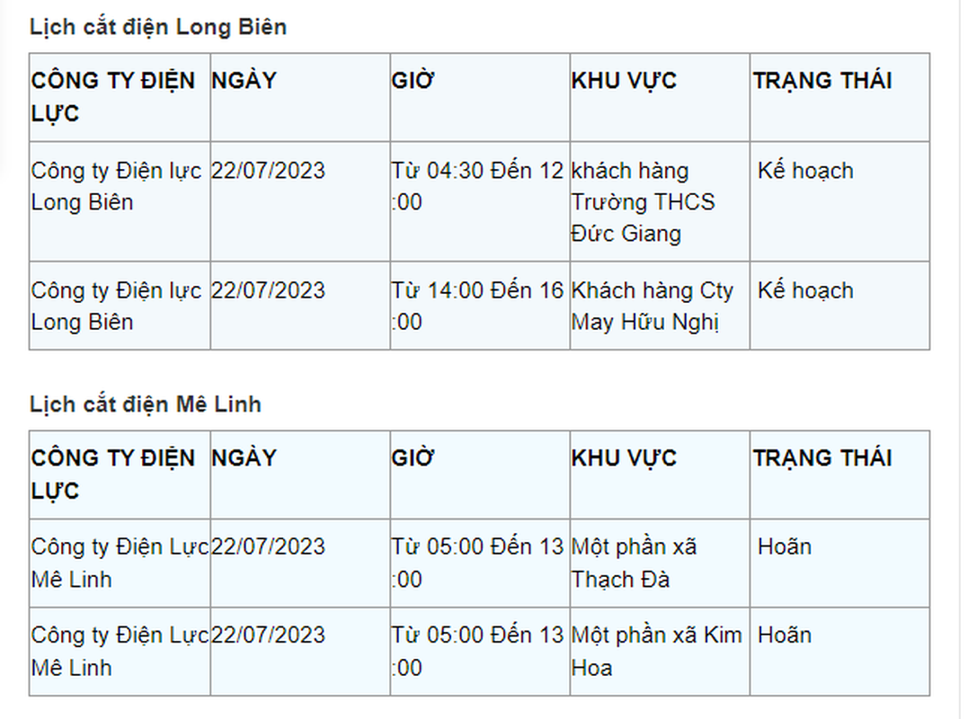 Lich cat dien Ha Noi hom nay 22/7: Nhieu quan, huyen mat dien 8 tieng-Hinh-10