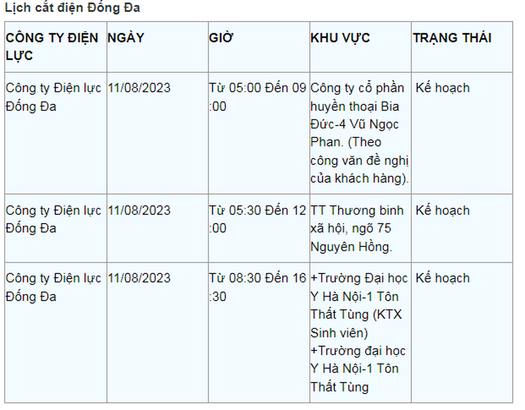 Lich cat dien Ha Noi ngay 11/8: Nhieu noi mat dien keo dai-Hinh-3