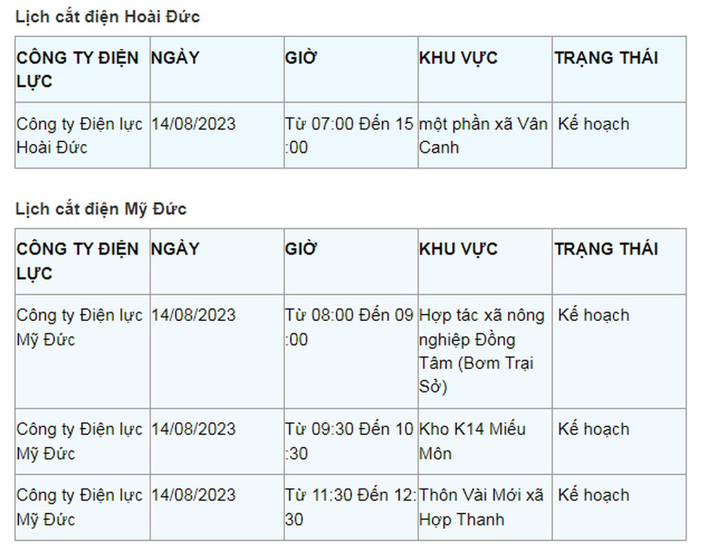 Lich cat dien Ha Noi ngay 14/8: Nhieu khu dan cu mat dien vai tieng-Hinh-11