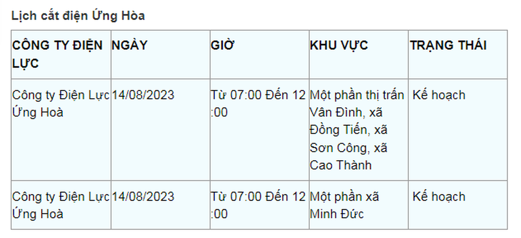 Lich cat dien Ha Noi ngay 14/8: Nhieu khu dan cu mat dien vai tieng-Hinh-13