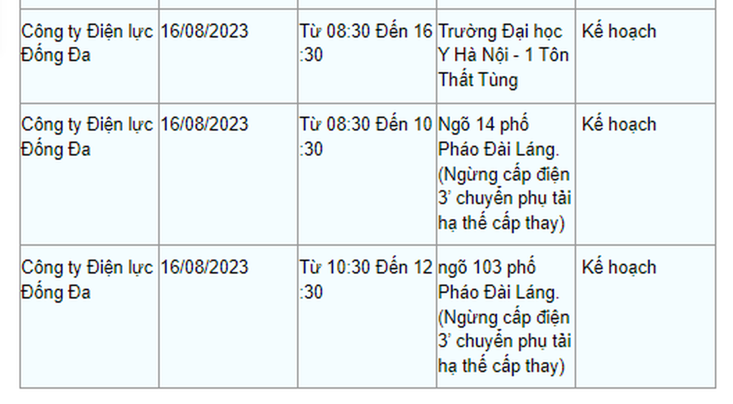 Lich cat dien Ha Noi ngay 16/8: Nhieu tuyen pho trung tam mat dien-Hinh-3