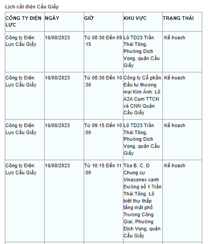 Lich cat dien Ha Noi ngay 16/8: Nhieu tuyen pho trung tam mat dien-Hinh-6