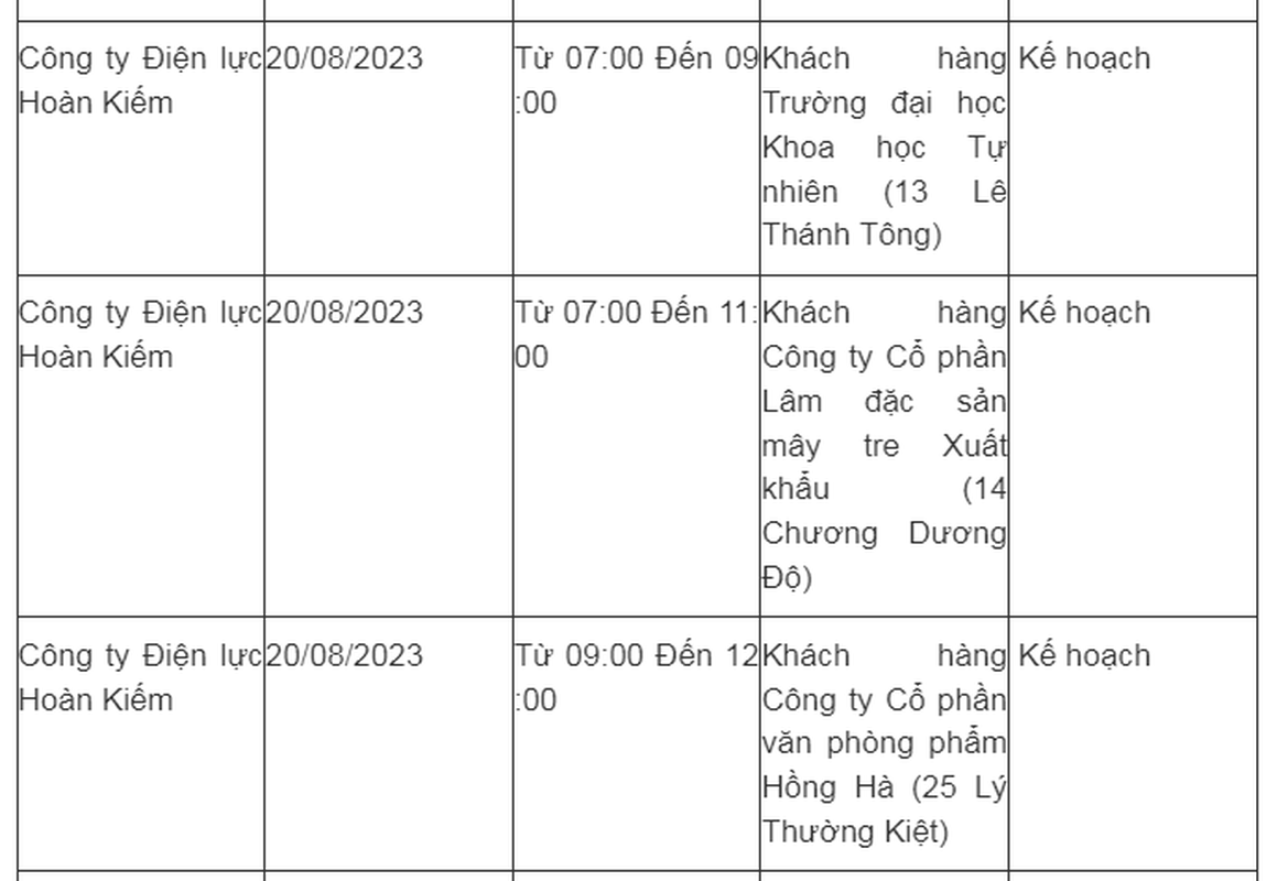 Lich cat dien Ha Noi ngay 20/8: Nhieu noi thoi gian cat keo dai-Hinh-3