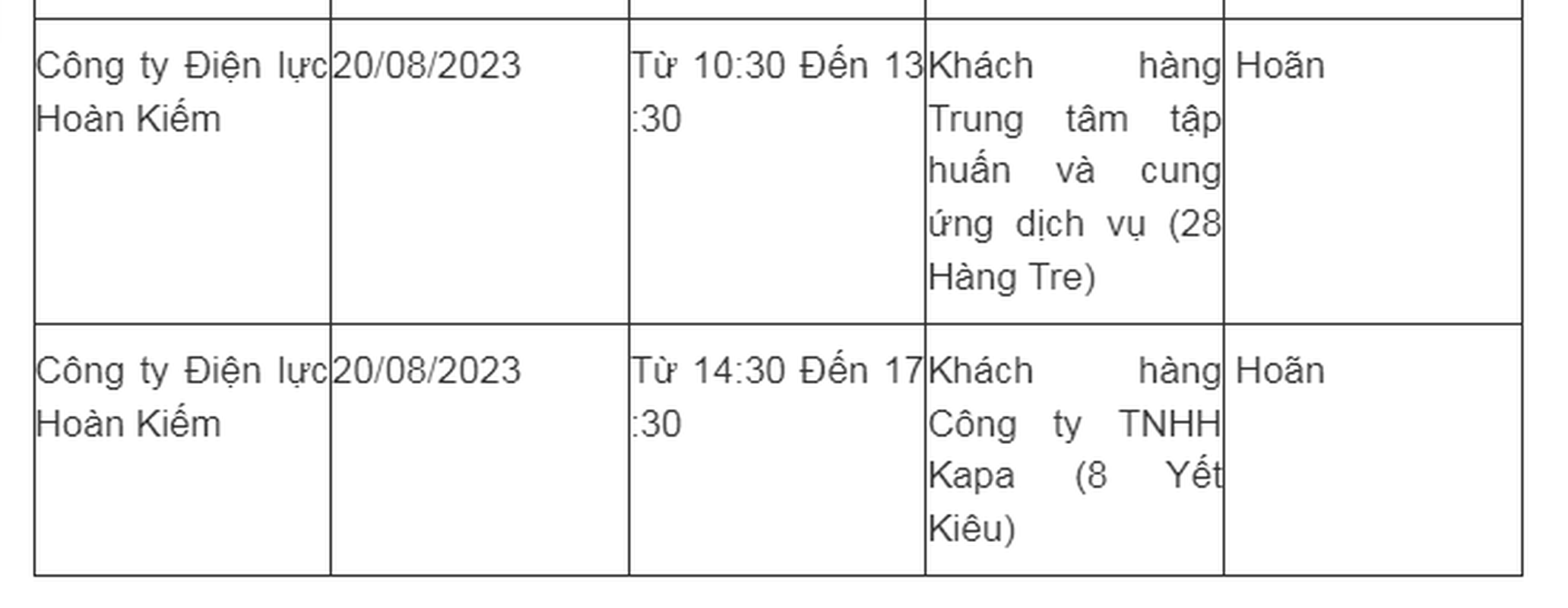 Lich cat dien Ha Noi ngay 20/8: Nhieu noi thoi gian cat keo dai-Hinh-4