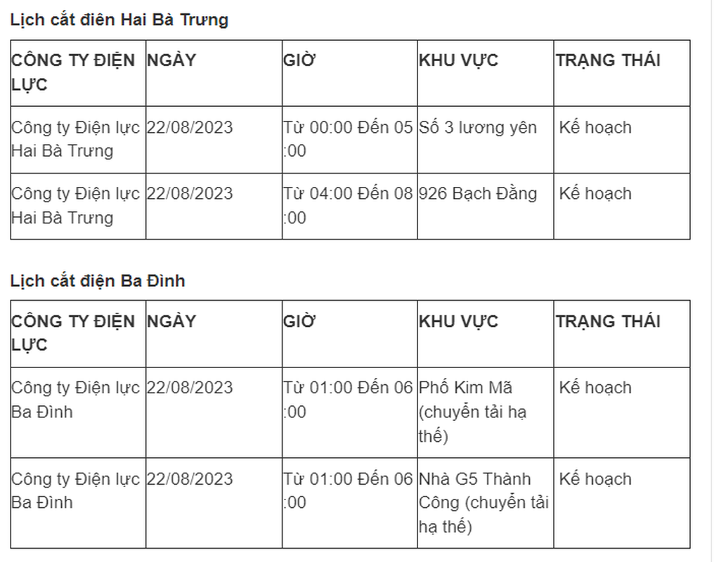 Lich cat dien Ha Noi ngay 22/8: Khu vuc mat dien tiep tuc tang cao-Hinh-3