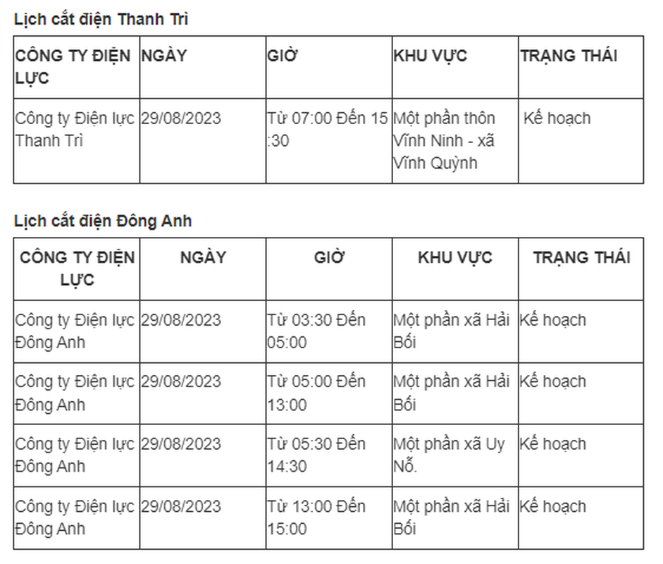 Lich cat dien Ha Noi ngay 29/8: Nhieu quan, huyen nam trong ke hoach-Hinh-4