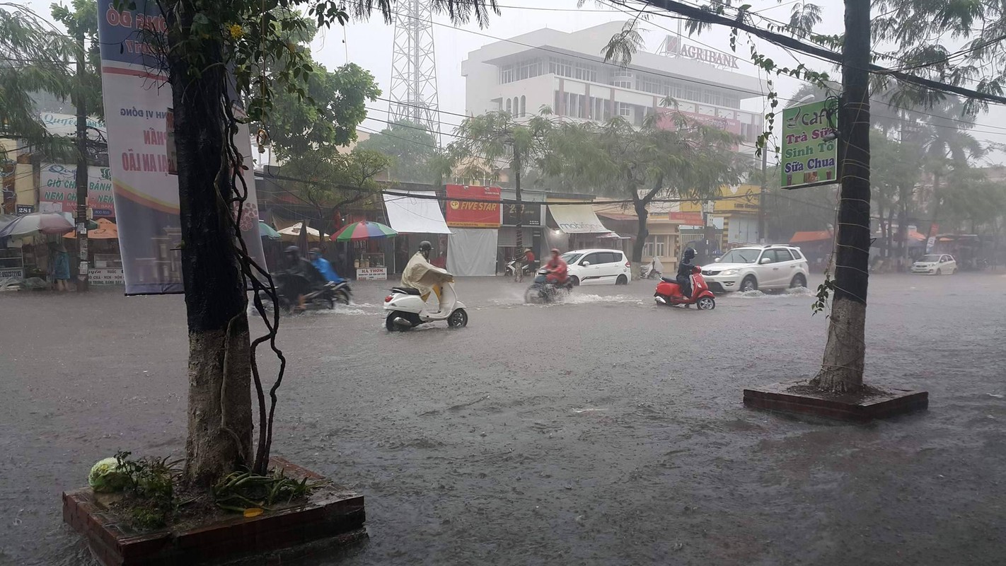 Anh: Hai Phong chim trong nuoc, troi toi sam vi mua lon-Hinh-5