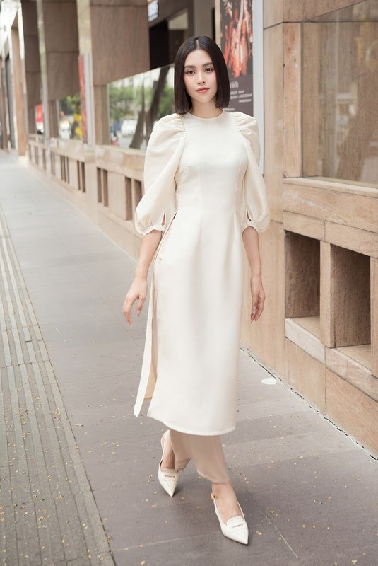 Do My Linh, Tieu Vy dep gay me trong bo anh ao dai Tet-Hinh-9