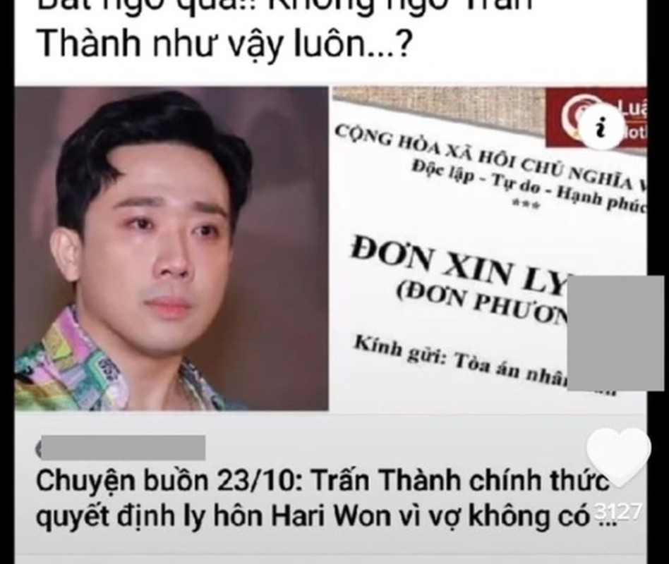 Tran Thanh - Hari Won bi “tru eo” ly hon gay buc xuc-Hinh-2