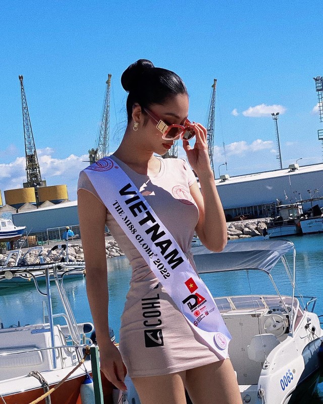 Lam Thu Hong lac hanh ly, 4 ngay mot bo do thi The Miss Globe-Hinh-8