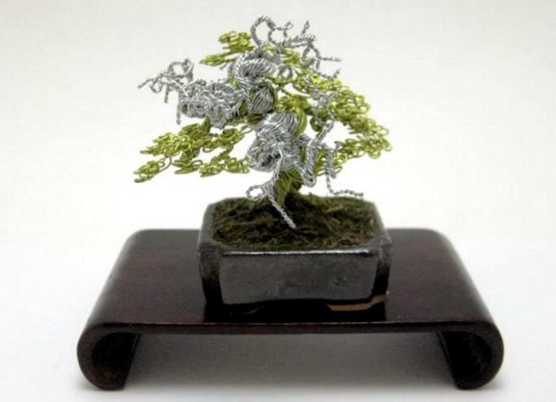 Cay bonsai tu day kim loai khien nguoi xem thich me-Hinh-11