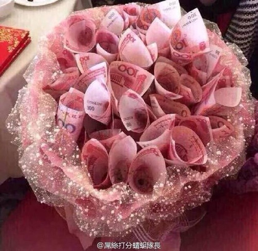 Nhung bo hoa bang tien sieu doc dao trong mua Valentine 2016-Hinh-7