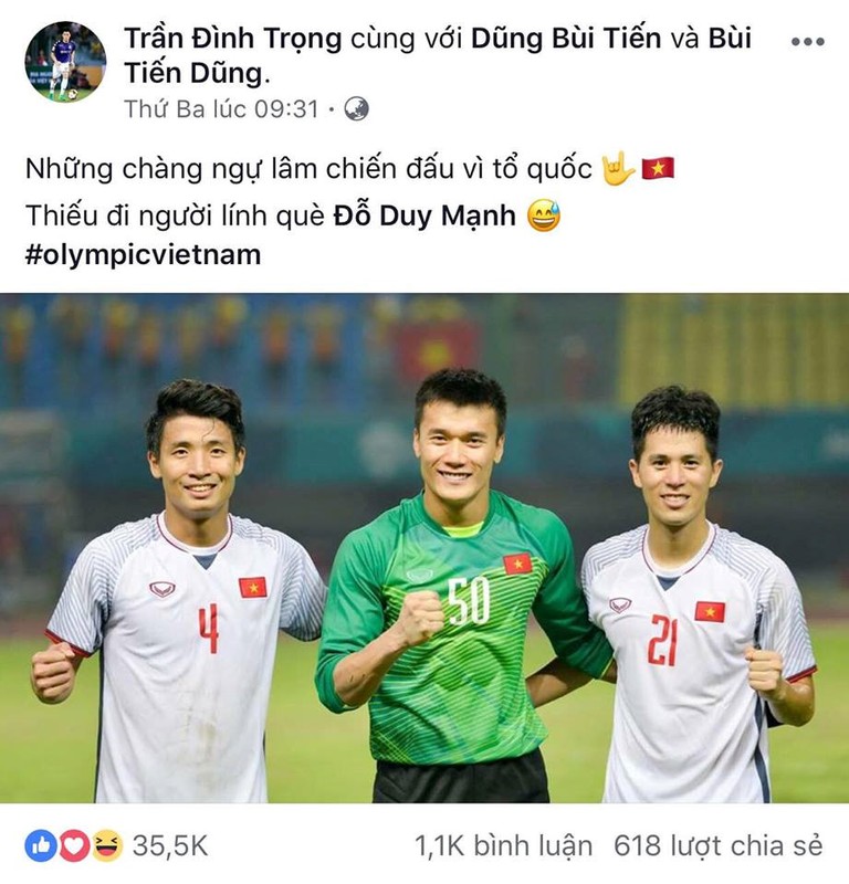 Bo ba hau ve Olympic Viet Nam 