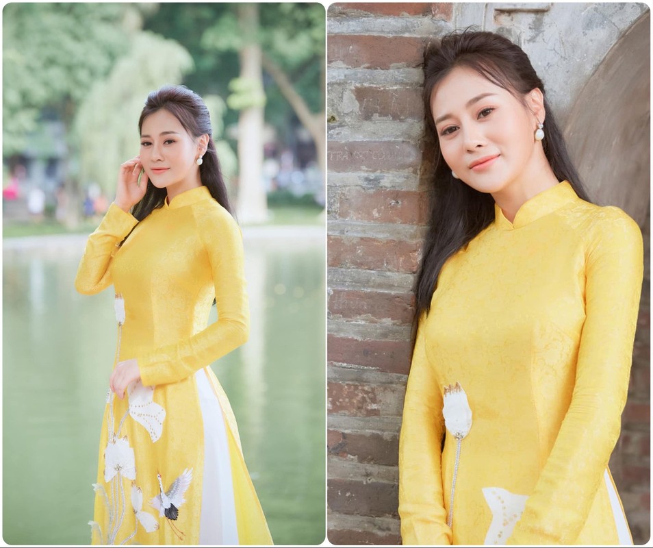 Ngam cac nu dien vien Viet dien ao dai khoe sac dip can Tet-Hinh-4