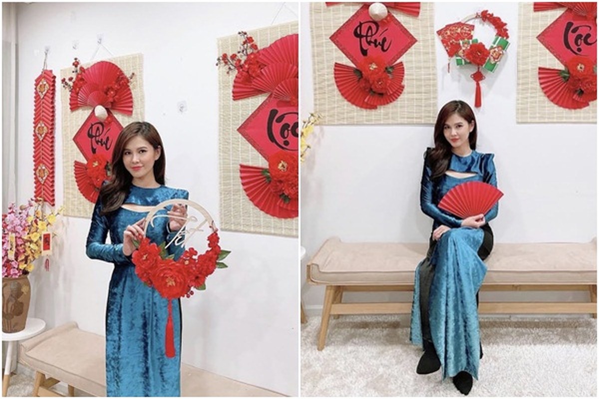 My nhan Viet thi nhau dien ao dai khoe dang dip can Tet-Hinh-11