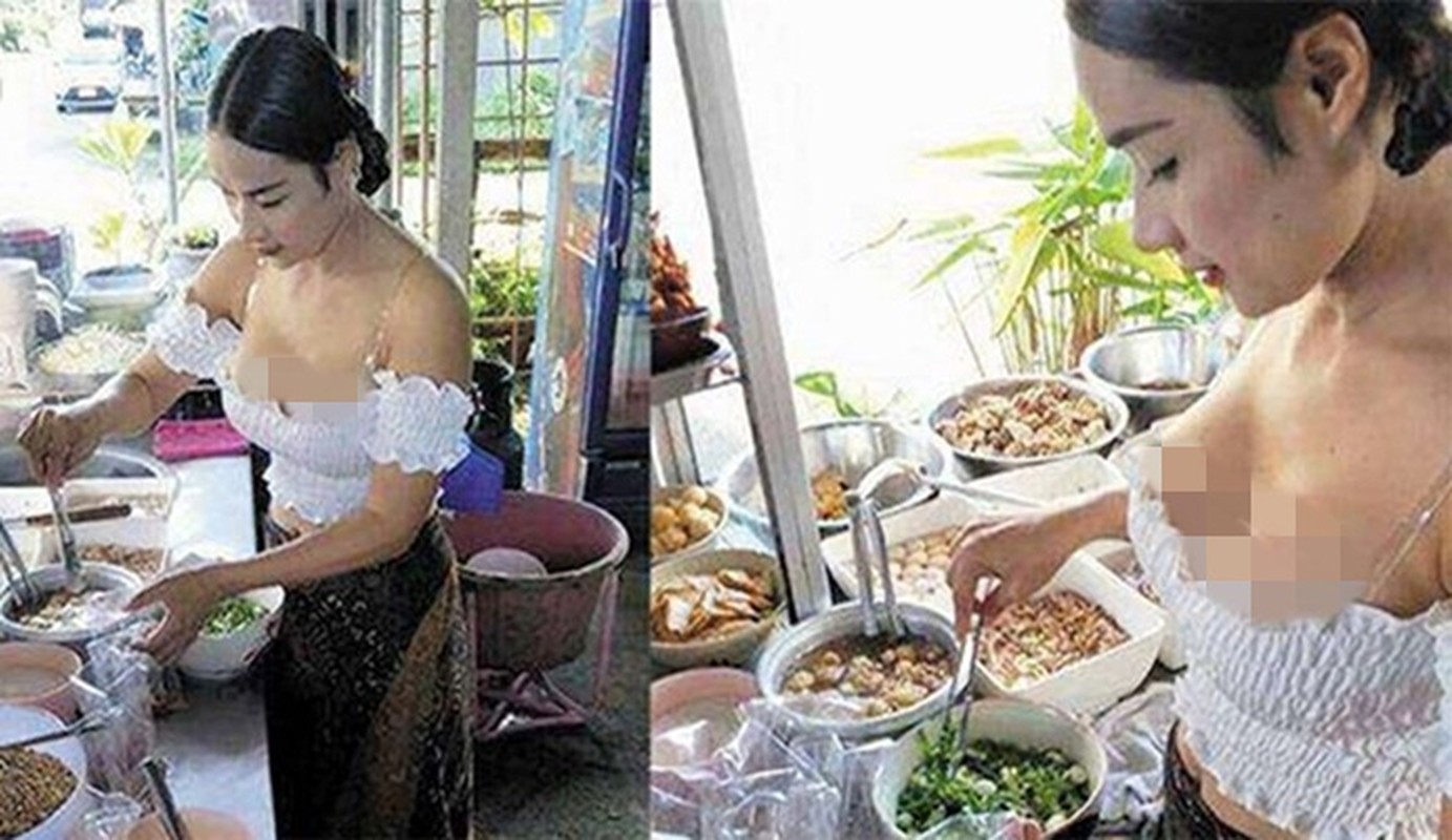 Hang loat hot girl Thai Lan an mac ho hang de “cau” khach mua hang-Hinh-7