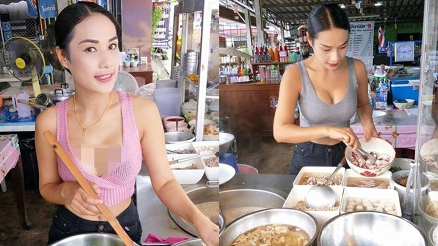 Hang loat hot girl Thai Lan an mac ho hang de “cau” khach mua hang-Hinh-8
