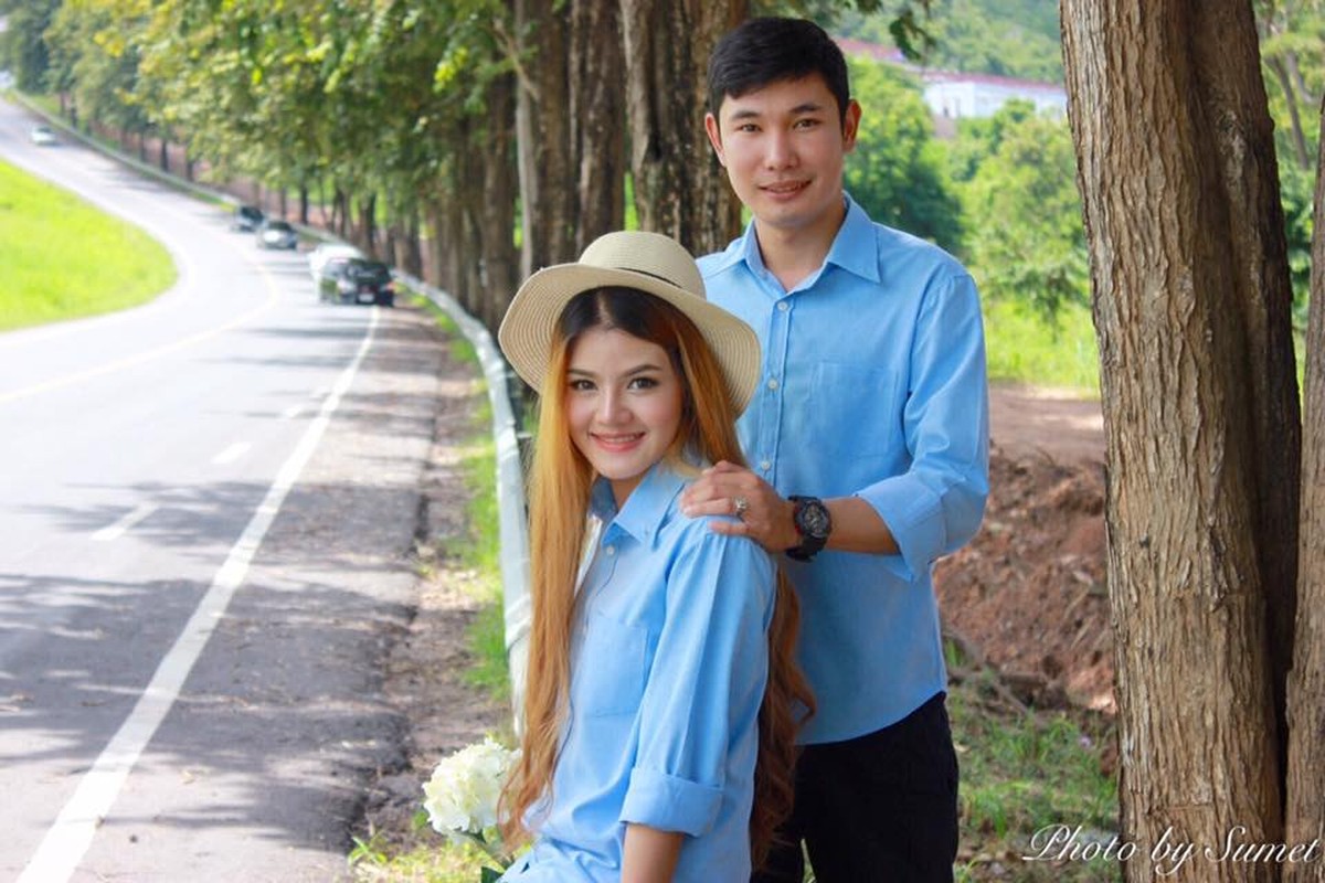 Co gai Thai xinh dep dinh hon ben di anh ban trai-Hinh-9