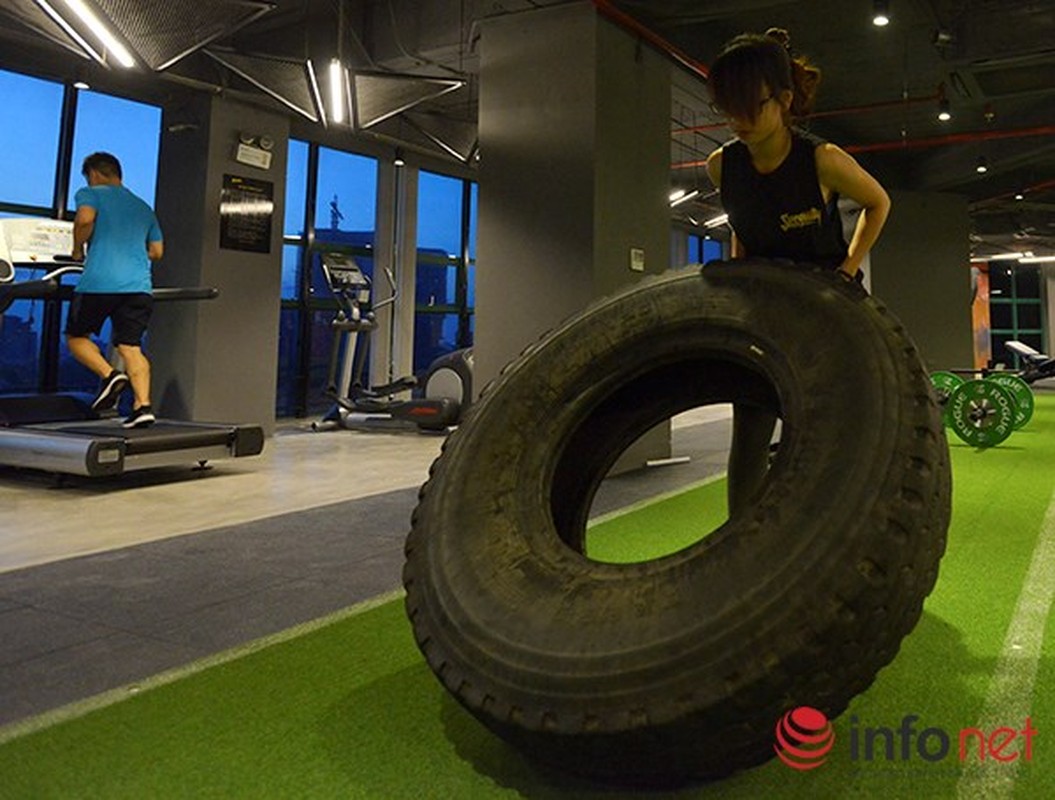 Bai tap Gym la, doc dao thu hut tin do Ha Noi