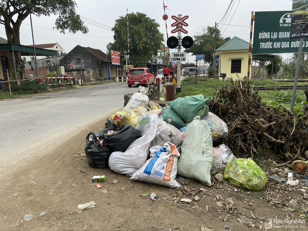 Sau Tet, nhieu tuyen duong o Nghe An ngap rac thai-Hinh-3