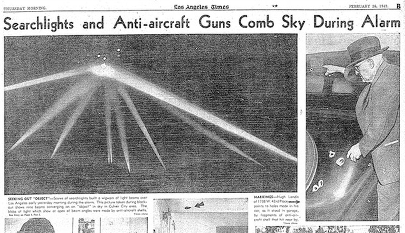 View - 	UFO xuất hiện trong Thế chiến 2 Mỹ nã 10 tấn đạn không hề hấn