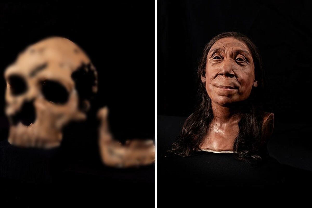 Phuc dung chan dung nguoi phu nu Neanderthal co xua, ngo ngang dung mao-Hinh-8