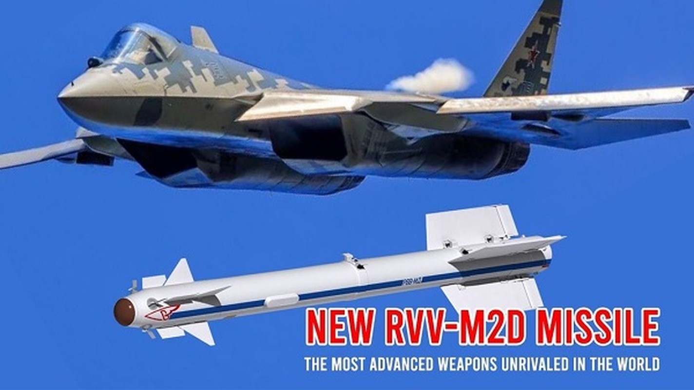 View - 	Tiêm kích Su75 Checkmate như hổ mọc thêm cánh nhờ tên lửa RVVMD2