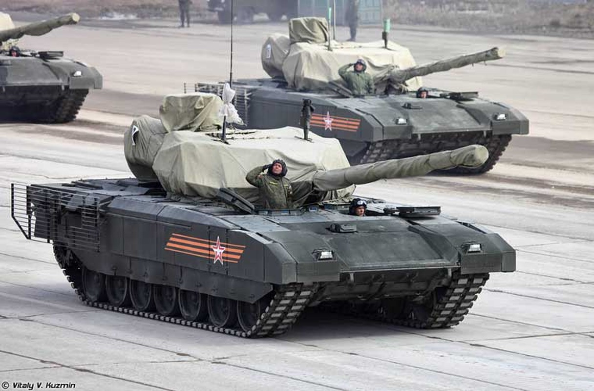 Anh dep sieu xe tang T-14 Armata Quan doi Nga