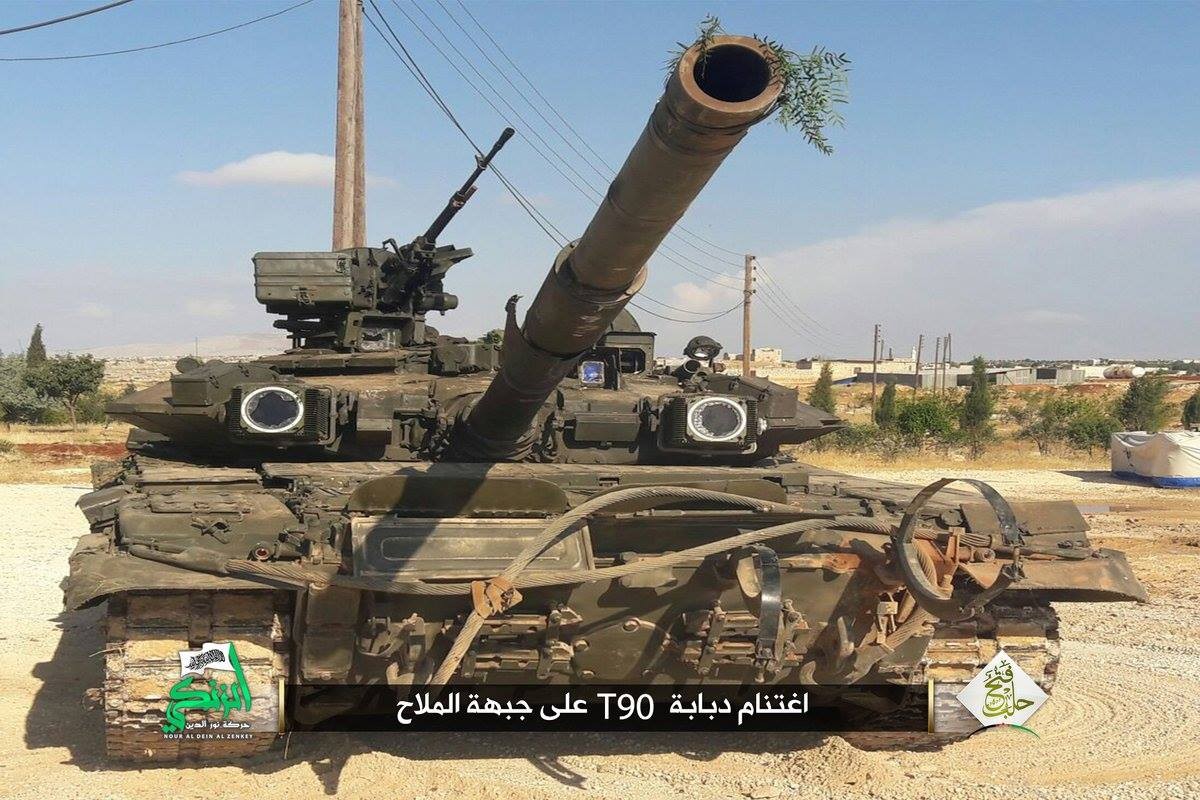 Bao nhieu xe tang T-90 bi phien quan tom co o Syria?