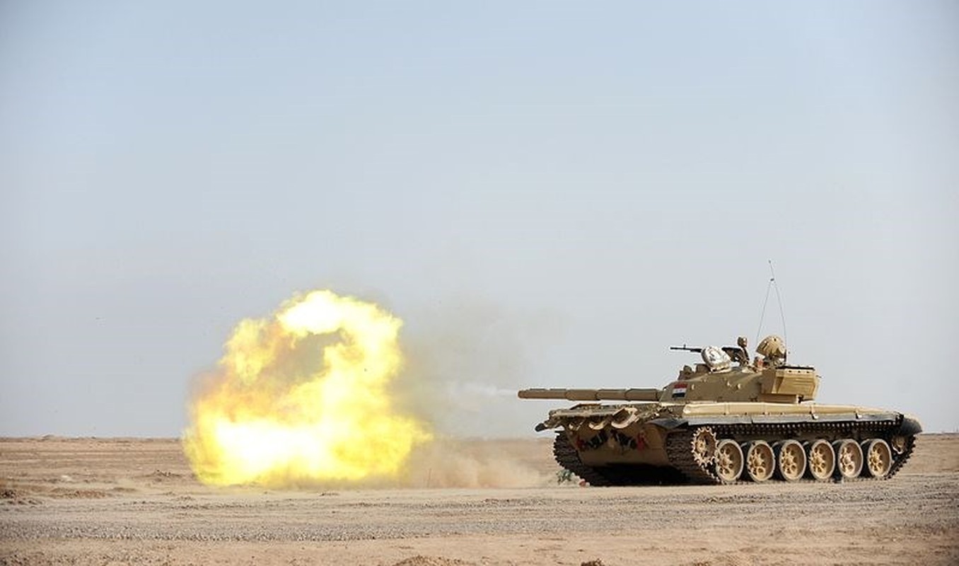 Xe tang T-72M1 xung tran danh phien quan IS o Mosul-Hinh-7