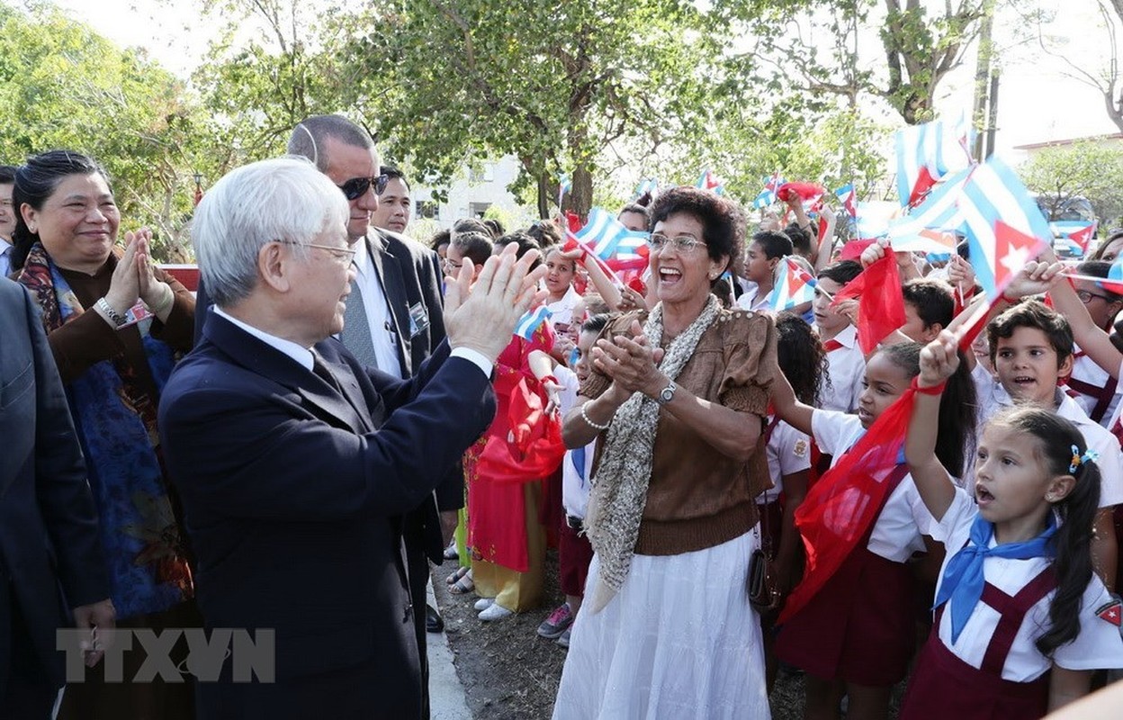 Hinh anh chuyen tham Cuba cua Tong Bi thu Nguyen Phu Trong-Hinh-3