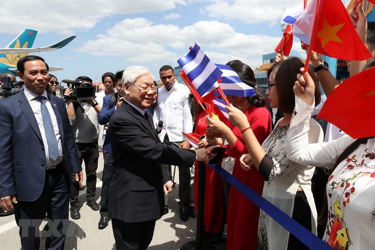 Hinh anh chuyen tham Cuba cua Tong Bi thu Nguyen Phu Trong